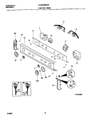 P17C0053 CONTROL PANEL Diagram and Parts List for FLXG42MRES0  Frigidaire Washer Dryer Combo