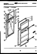 DOOR PARTS Diagram and Parts List for TPK140EN2W  Kelvinator Refrigerator