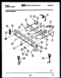 CONSOLE AND CONTROL PARTS Diagram and Parts List for GL27M6WXFA  Gibson Washer Dryer Combo