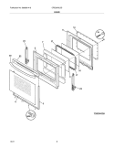 DOOR Diagram and Parts List for CRE3870LBD  Crosley Range