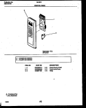 CONTROL PANEL Diagram and Parts List for 56-3872-10-03  Tappan Microwave
