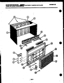 CABINET PARTS Diagram and Parts List for AH15EK2T1  Frigidaire Air Conditioner