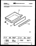 DRAWER PARTS Diagram and Parts List for RA30BEL3  Frigidaire Range