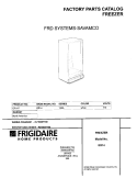 COVER Diagram and Parts List for ER147  Frigidaire Freezer