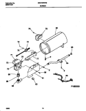 BURNER, VALVE Diagram and Parts List for GSG746RFS9  Gibson Dryer