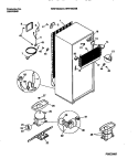COOLING SYSTEM Diagram and Parts List for WRT15CGBW1  Frigidaire Refrigerator