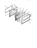 DOOR Diagram and Parts List for CD302VP3D02  Frigidaire Range
