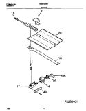 BURNER Diagram and Parts List for TGB504CCB3  Tappan Wall Oven