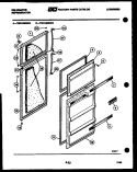 DOOR PARTS Diagram and Parts List for TSK140EN3T  Kelvinator Refrigerator