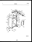 CABINET PARTS Diagram and Parts List for FPE19TRW0  Frigidaire Refrigerator