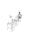 DOOR PANEL Diagram and Parts List for DEC320T1D  Kelvinator Dryer