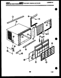 CABINET PARTS Diagram and Parts List for AK09B6ERBC  Gibson Air Conditioner