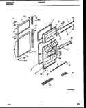 DOOR PARTS Diagram and Parts List for FPES19TPW1  Frigidaire Refrigerator
