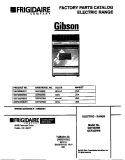 COVER Diagram and Parts List for GEF322BBDC  Gibson Range