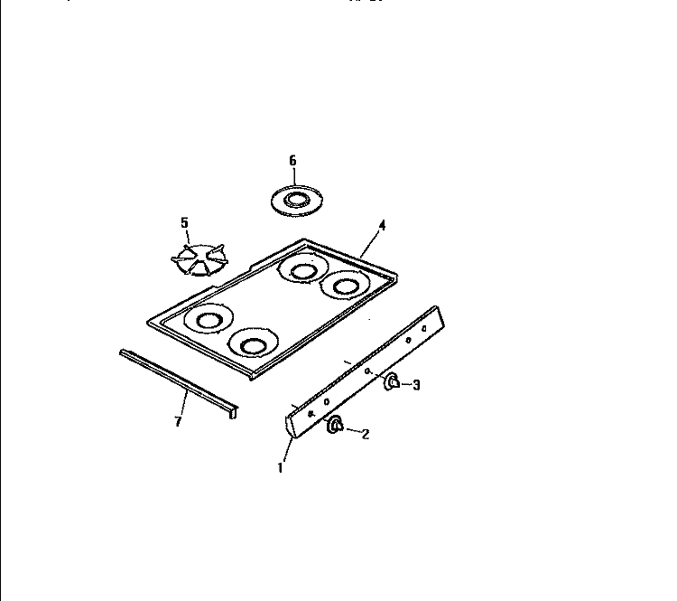 TOP, CONTROL PANEL Diagram and Parts List for GF980HXF2  Frigidaire Wall Oven