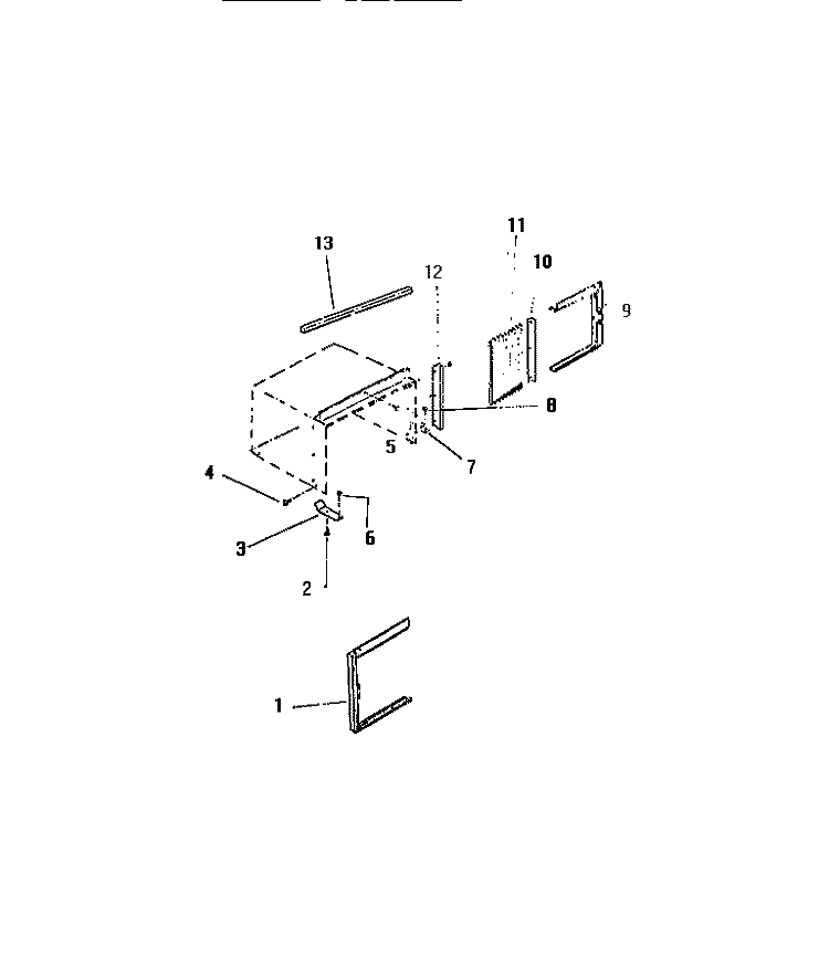 WINDOW MOUNTING PARTS Diagram and Parts List for MH308C1QA  Kelvinator Air Conditioner