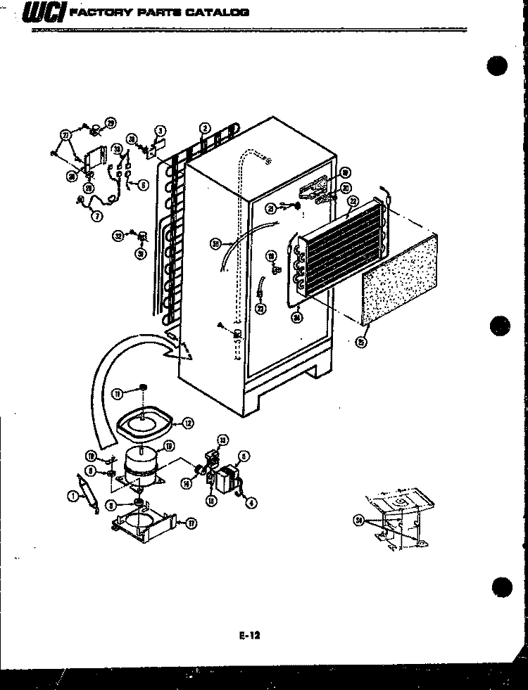 SYSTEM AND AUTOMATIC DEFROST PARTS Diagram and Parts List for FPES21TDA0  Frigidaire Refrigerator