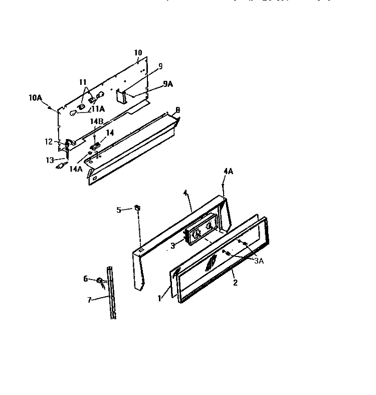 BACKGUARD Diagram and Parts List for GF830HXV3  Frigidaire Wall Oven