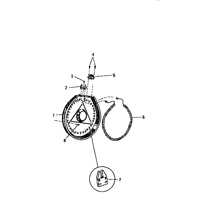 HEATER HOUSING Diagram and Parts List for EDD15A2D5  Frigidaire Dryer