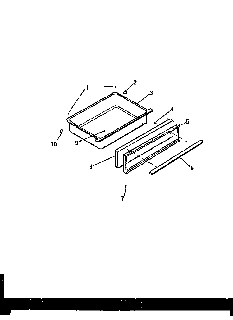 DRAWER Diagram and Parts List for KS970GKD1  Frigidaire Range
