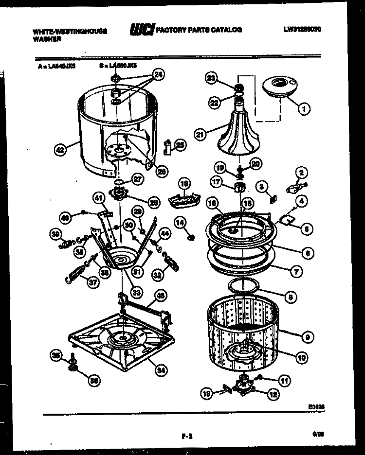 SYSTEM AND AUTOMATIC DEFROST PARTS Diagram and Parts List for RT153LLD0  Frigidaire Refrigerator