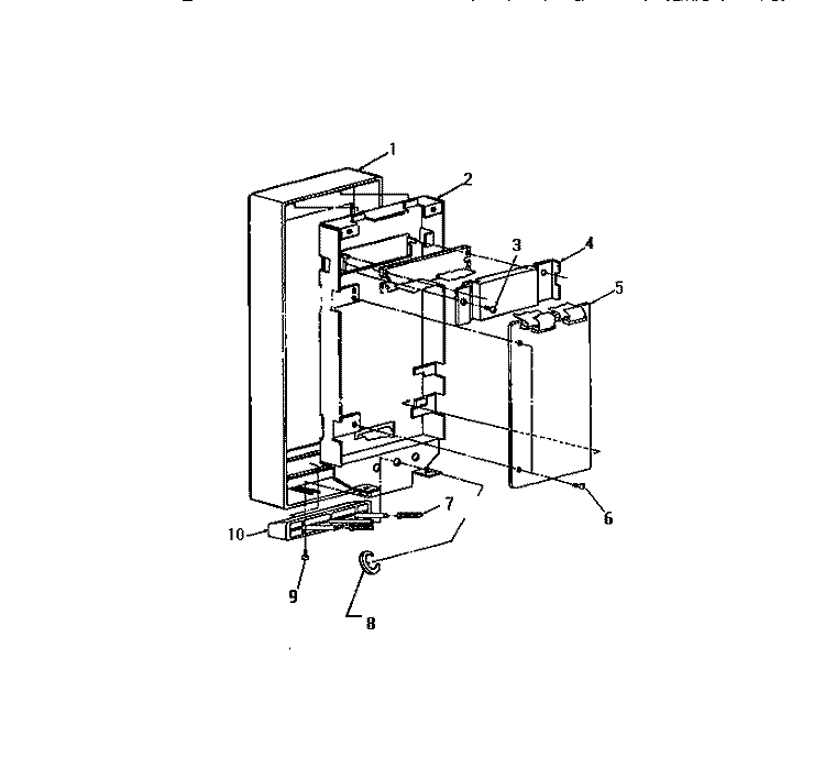 CONTROL PANEL Diagram and Parts List for KM450HXM  Frigidaire Microwave