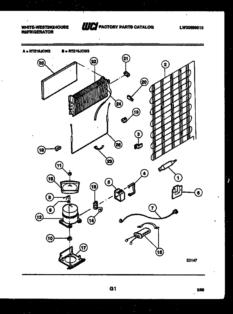BODY PARTS Diagram and Parts List for PGF716HXD0  Frigidaire Range