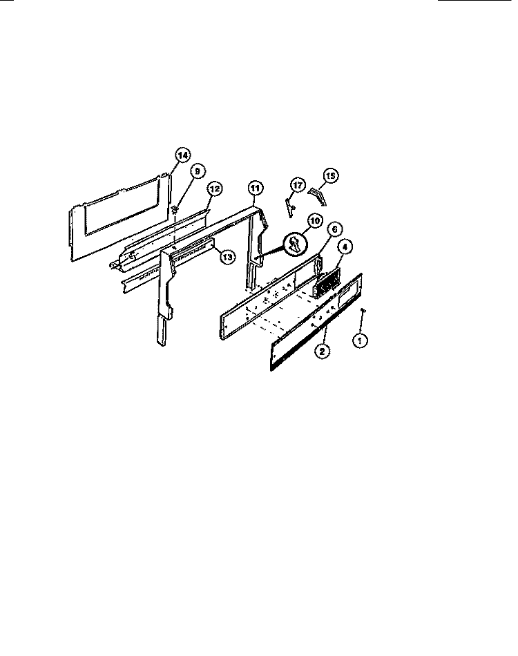 BACKGUARD Diagram and Parts List for CGC4M6DXF  Gibson Range