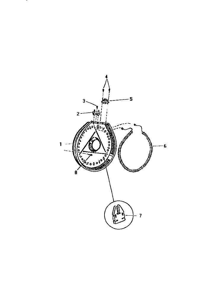 HEATING ELEMENT, HOUSING Diagram and Parts List for DE600EDD5  Frigidaire Dryer