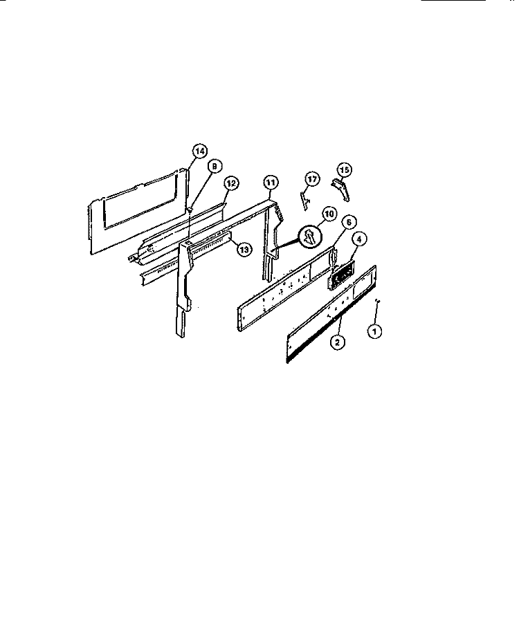 BACKGUARD Diagram and Parts List for CGC4C6DXE  Gibson Range