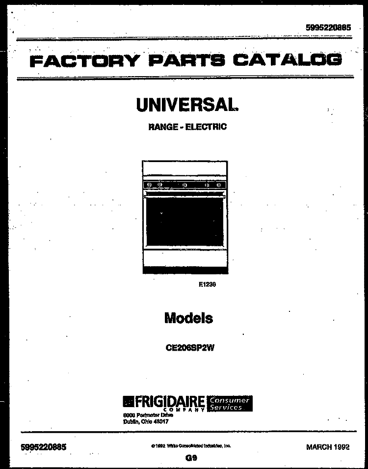 COVER Diagram and Parts List for CE206SP2W-00  Uni Cooktop