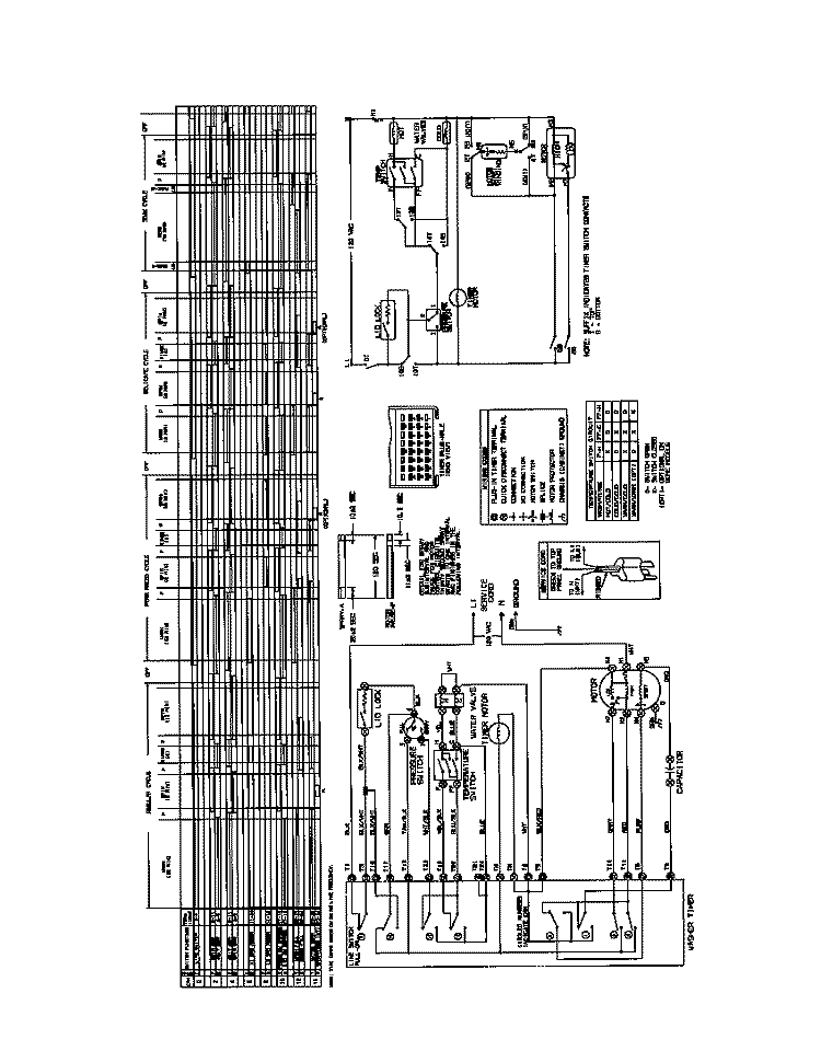 WIRING DIAGRAM Diagram and Parts List for FWX445NBS2  Frigidaire Washer