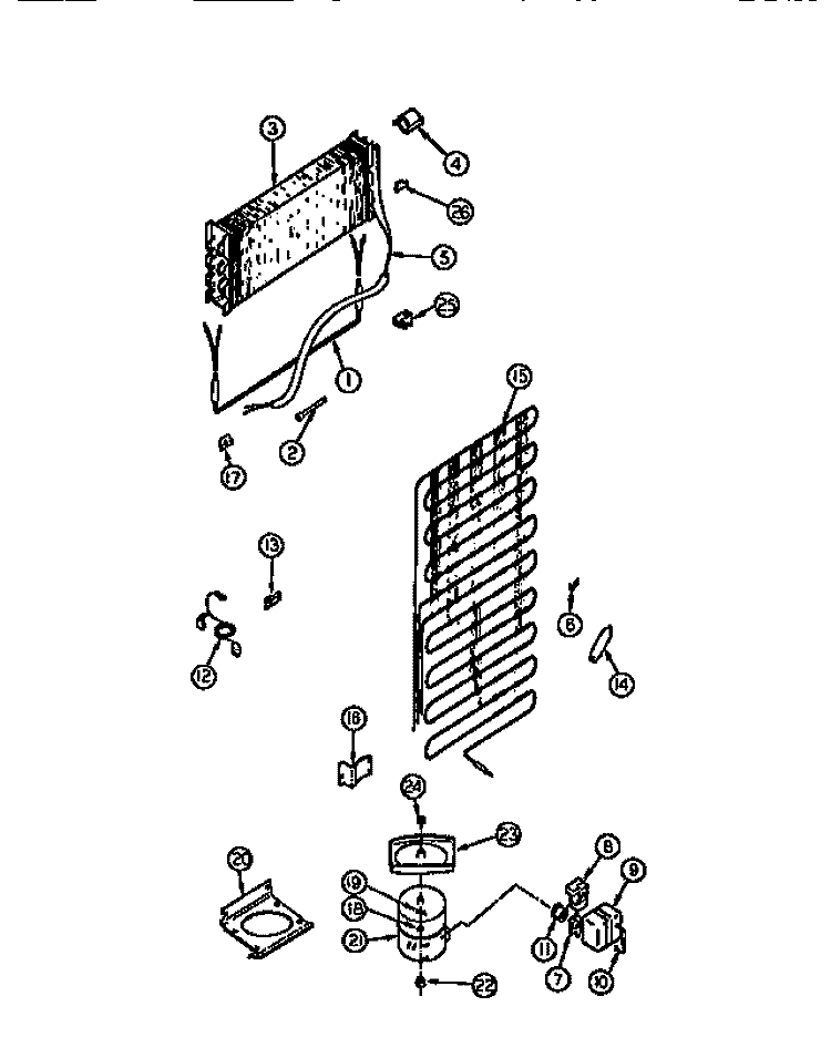 SYSTEM & AUTOMATIC DEFROST PARTS Diagram and Parts List for RT19F9WT3A  Gibson Refrigerator