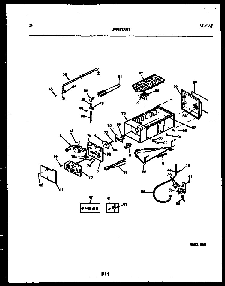 ICE MAKER AND INSTALLATION PARTS Diagram and Parts List for RS22F9YX1C  Gibson Refrigerator