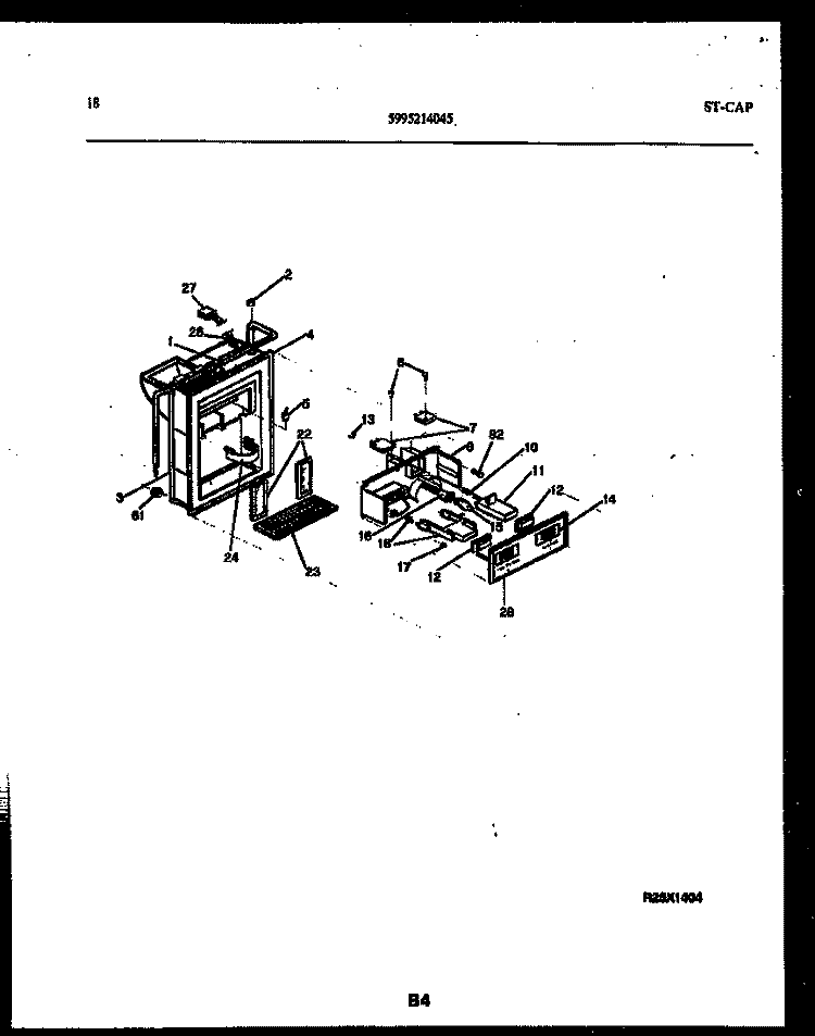 ICE DOOR, DISPENSER AND WATER TANK Diagram and Parts List for RS24F9YX1C  Gibson Refrigerator