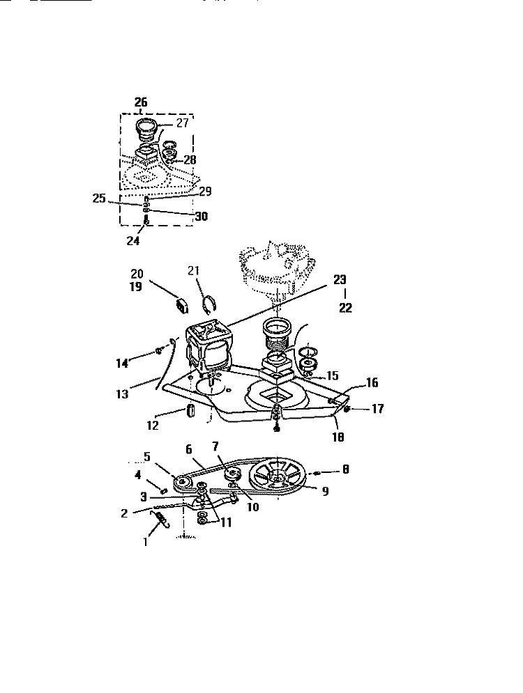 MOTOR Diagram and Parts List for AW501A0W  Kelvinator Washer
