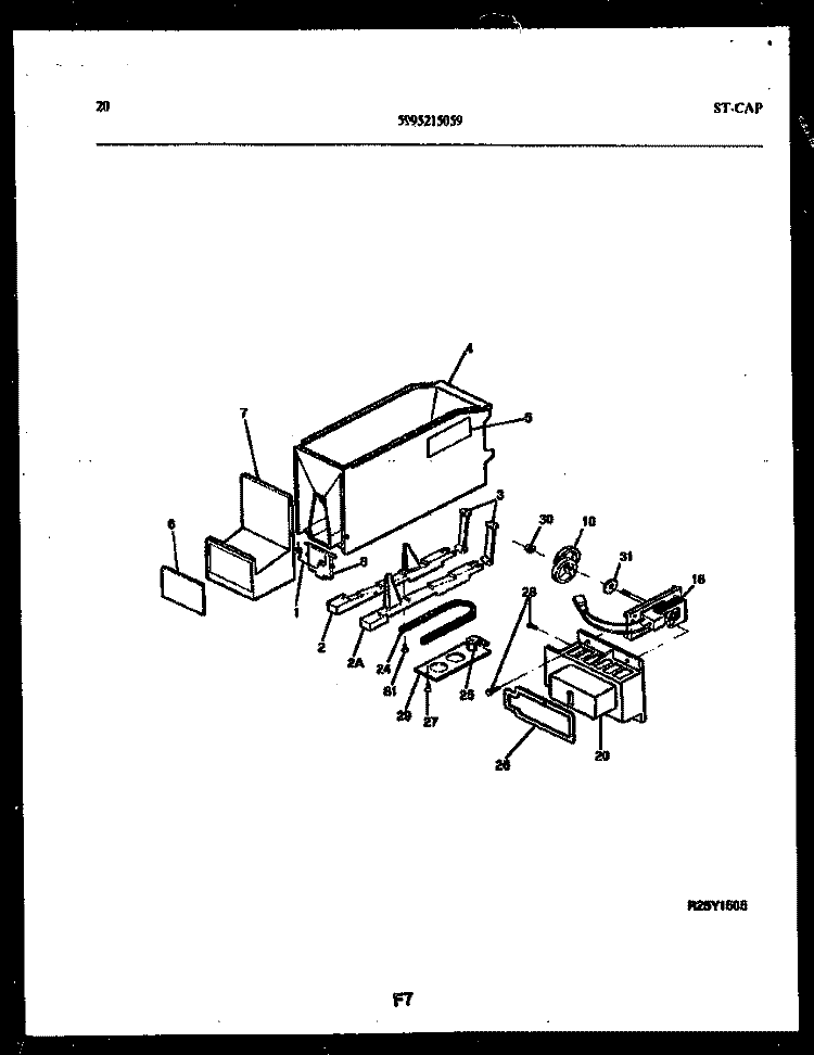 ICE DISPENSER Diagram and Parts List for RS22F9YX1C  Gibson Refrigerator