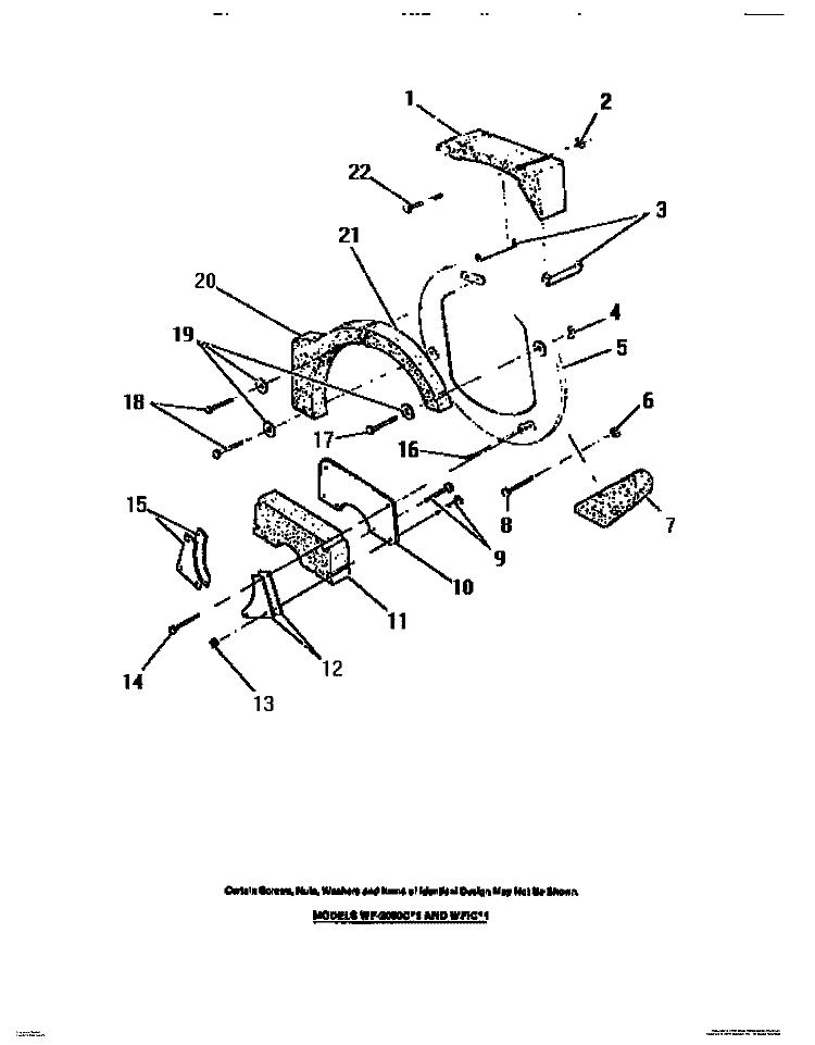 COUNTERWEIGHTS Diagram and Parts List for WF2000CW1  Frigidaire Washer