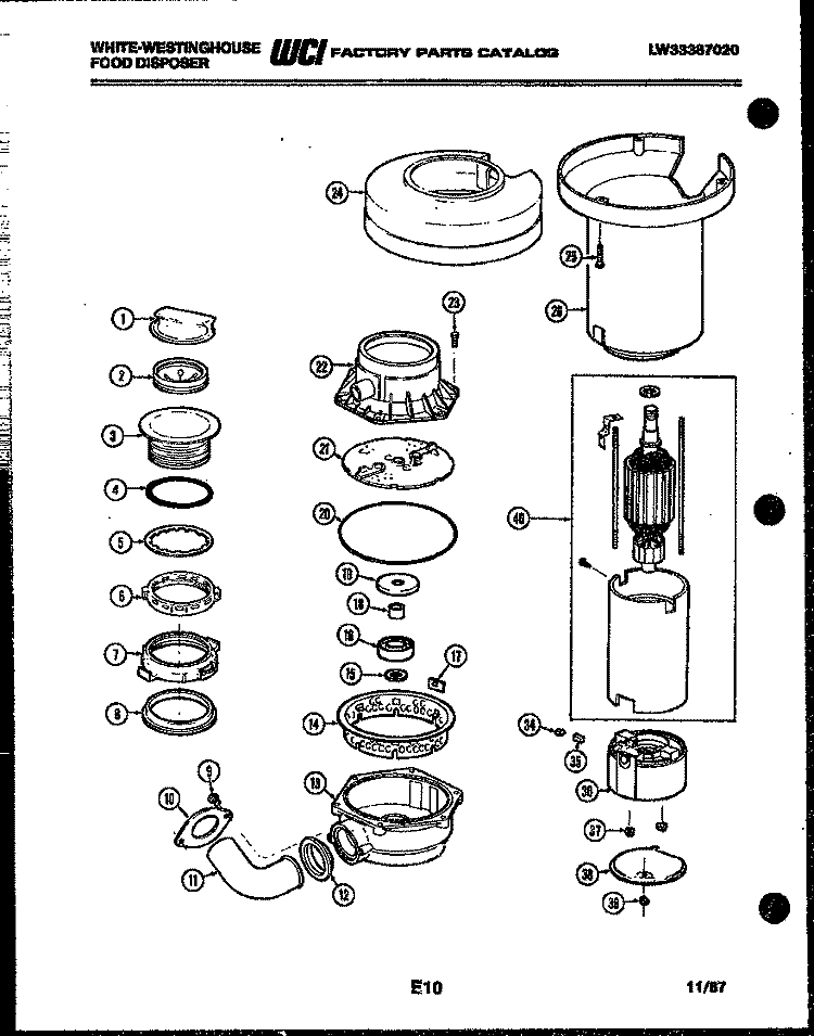 CONTROL PANEL Diagram and Parts List for KF100KDH0  Frigidaire Range