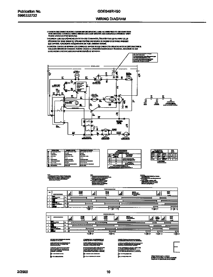 131826200 WIRING DIAGRAM Diagram and Parts List for GDE648RHS0  Gibson Dryer