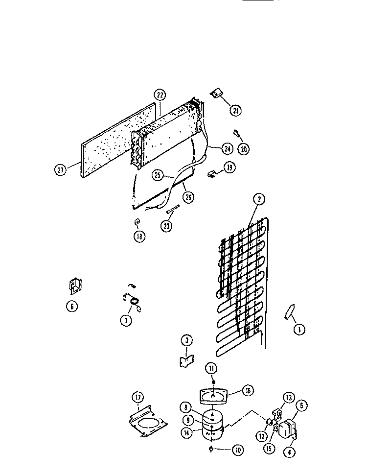 COOLING SYSTEM Diagram and Parts List for RT19F9EU3C  Gibson Refrigerator