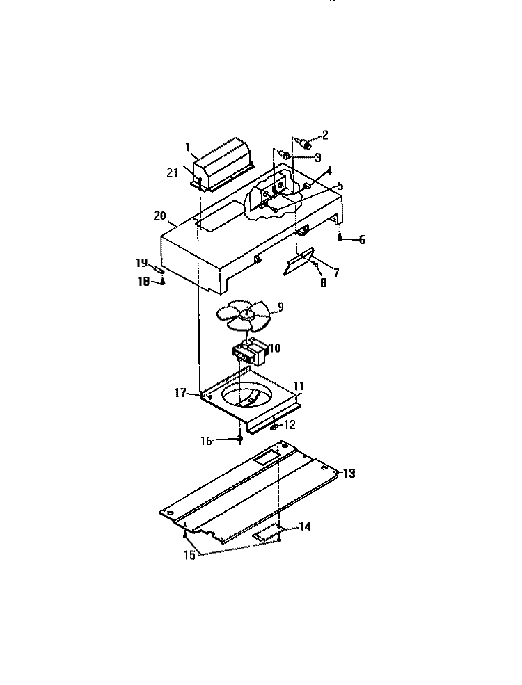 VENT HOOD DUCTED AND DUCTLESS ASSEM Diagram and Parts List for REM638ML7  Frigidaire Range