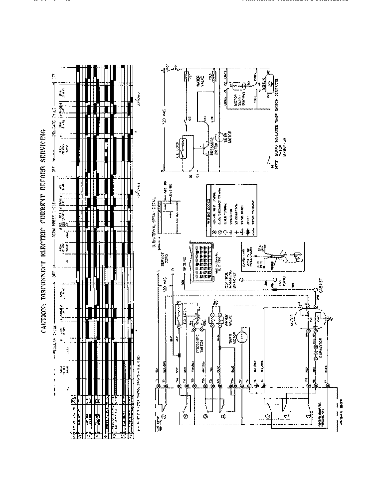 WIRING DIAGRAM Diagram and Parts List for FWX433RBT2  Frigidaire Washer