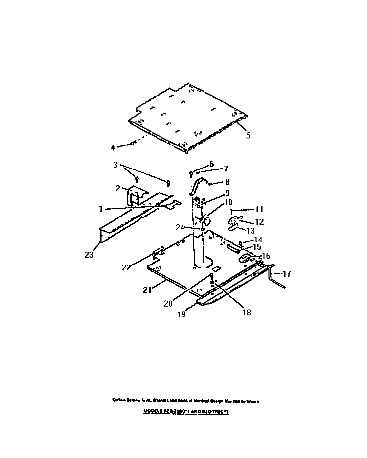 OVEN FAN, MOTOR, PANELS Diagram and Parts List for REG77BCB1  Frigidaire Wall Oven