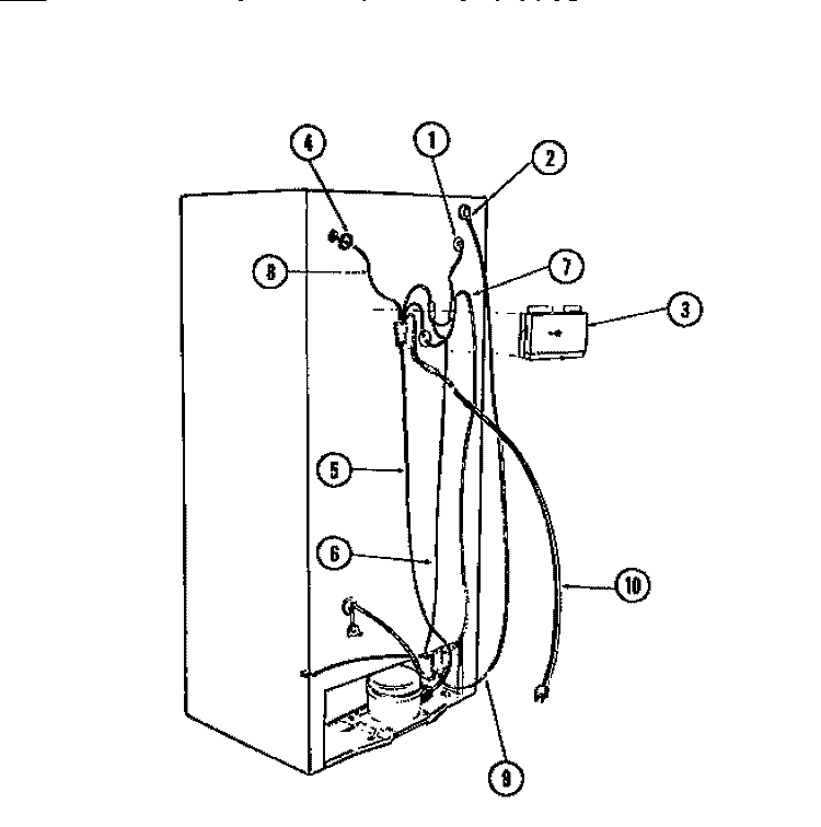 WIRING DIAGRAM Diagram and Parts List for 95-2487-00-01  Tappan Refrigerator