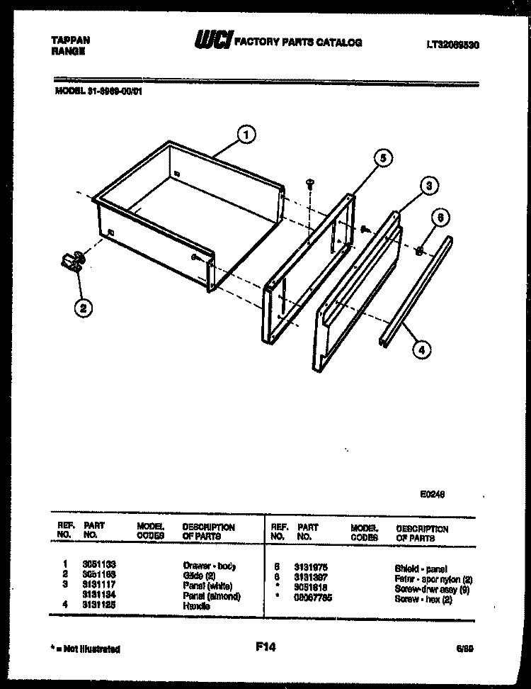 BURNER, MANIFOLD AND GAS CONTROL Diagram and Parts List for 30-3858-23-05  Tappan Range