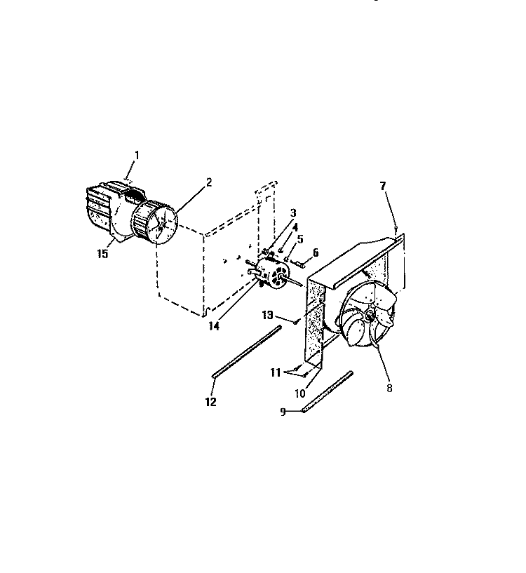 SHROUD, SCROLL, BLOWER MOTOR (`DD` Diagram and Parts List for A13MUD2  Frigidaire Air Conditioner