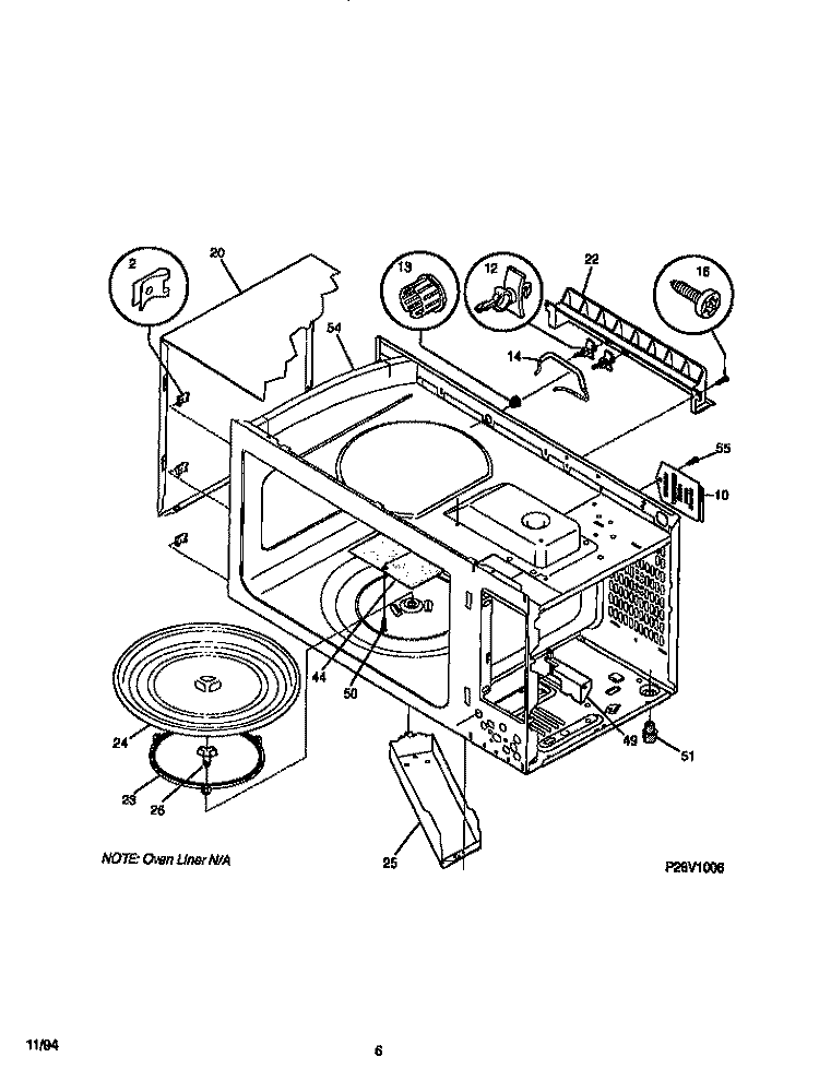 WRAPPER / BODY Diagram and Parts List for TMT107T1W1  Tappan Microwave