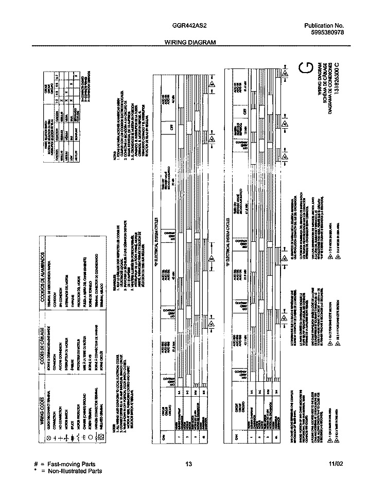 WIRING DIAGRAM Diagram and Parts List for GGR442AS2  Gibson Dryer