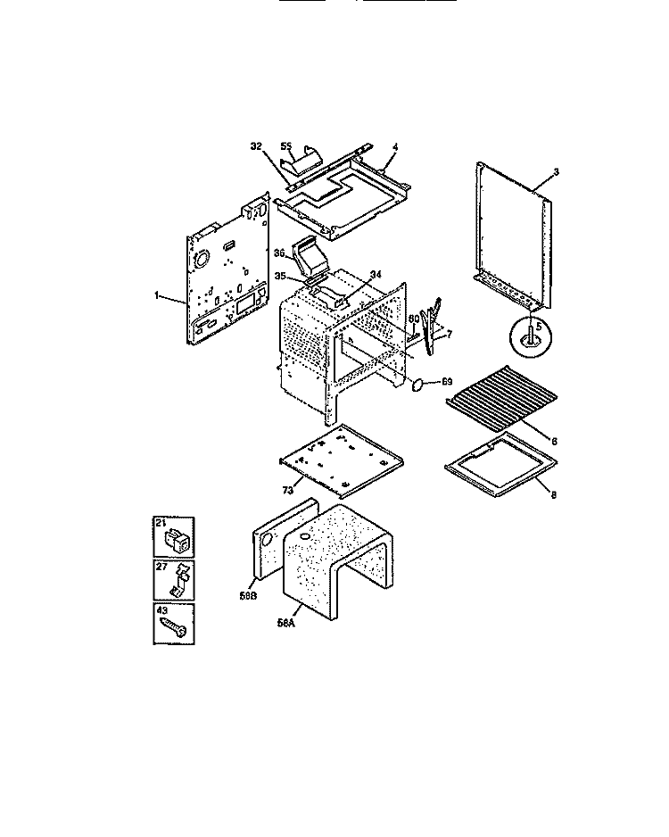BODY Diagram and Parts List for CGC1M1WXH  Gibson Range